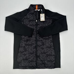 Peter Millar Youth Merge Elite Zip Jacket Boys Size Large (11-12) Black NWT $160